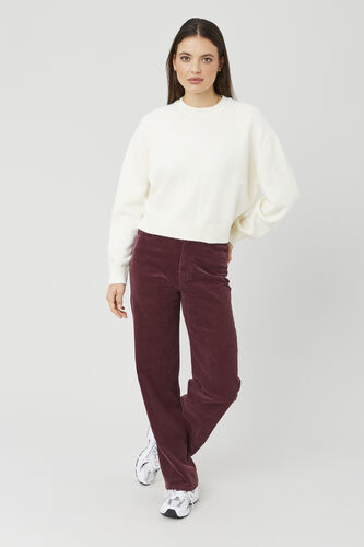 Pantalon straight velours