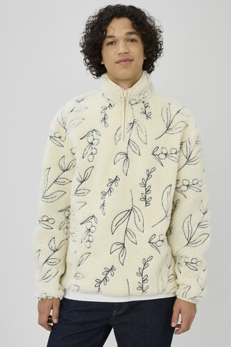 Sweat sherpa brodée