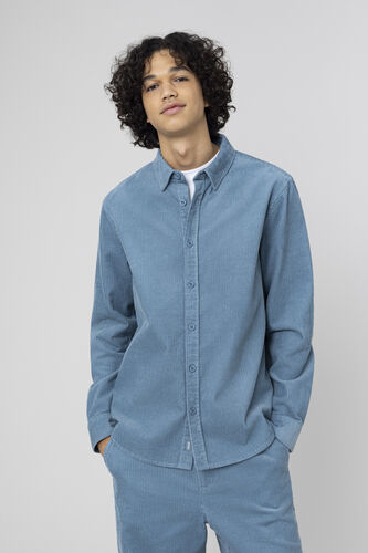 Chemise droite en velours