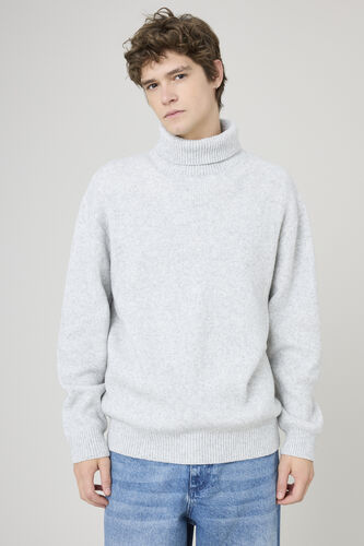 Pull col roulé