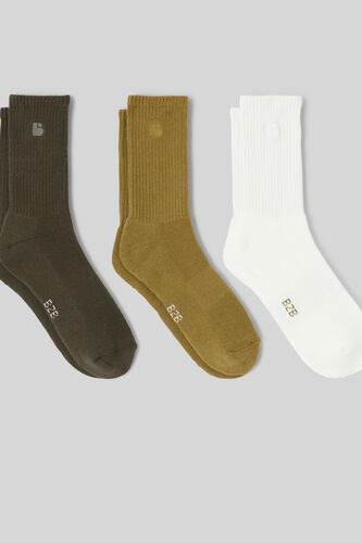 Lot de 3 paires de chaussettes brodées